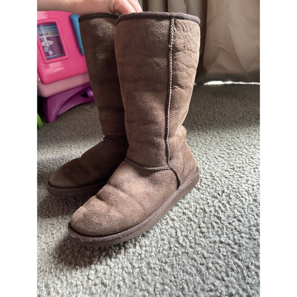 UGG Shoes - UGG Classic Women Size 6 Tall Winter Snow Boots Brown Mid Calf 5805